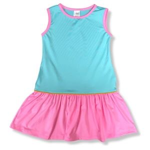 SET ATHLEISURE Darla Dress, Turquoise, Pink & Orange